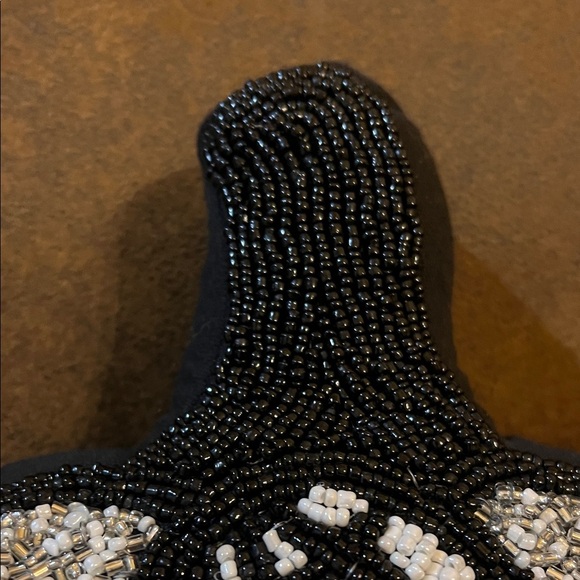 Skull & Bones | Beaded Pumpkin Pillow - Picture 7 of 11